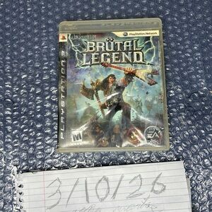 Brutal Legend PlayStation 3 Game - Black Case